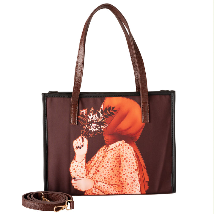 Hijab Dark Brown Tote Bag – Silaya