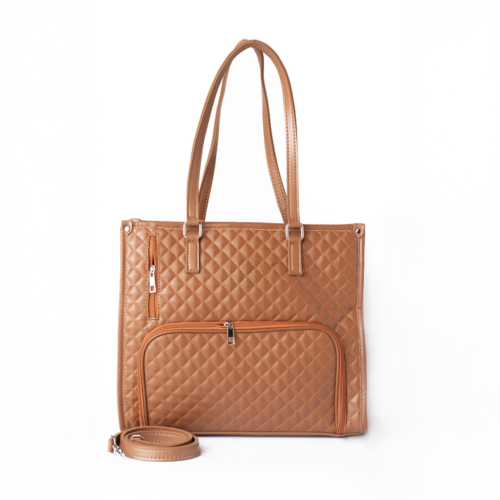Embrossa Brown Belni Tote Bag – Silaya