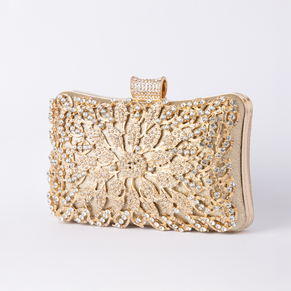 Golden Bloom Clutch